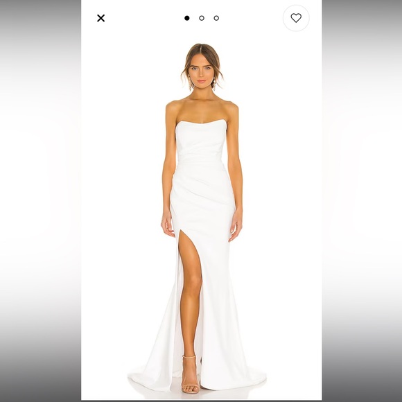 REVOLVE X NOEL AND JEAN DIVINITY GOWN IN IVROY. - Picture 2 of 8